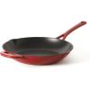 image:imageMartha Stewart Gatwick 12 Enameled Cast Iron Skillet PFASFree Classic Red Exterior with Matte Black Enamel Interior Rust Resistant Oven SafeClassic Red