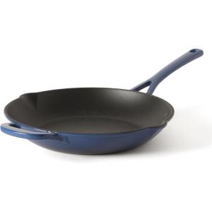 image:imageMartha Stewart Gatwick 12 Enameled Cast Iron Skillet PFASFree Classic Red Exterior with Matte Black Enamel Interior Rust Resistant Oven SafeClassic Blue