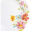 image:imageGibson Home Vanilla Hills 12Piece Opal Glass Dinnerware Set Service for 4  Includes 10 Dinner Plates 85 Salad Plates amp Bowls  Microwave Safe Dishwasher Safe Chip Resistant  White RoundRed Floral