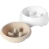 image:imageGibson Home Wags N Whiskers 3 Piece Elevated Pet Bowl Set 12oz Stainless Steel Dog amp Cat Bowl with PP Stand NonSlip Raised Feeder Food amp Water Station Dishwasher Safe BlueTaupe Curious Canines Bowl