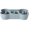 image:imageGibson Home Wags N Whiskers 3 Piece Elevated Pet Bowl Set 12oz Stainless Steel Dog amp Cat Bowl with PP Stand NonSlip Raised Feeder Food amp Water Station Dishwasher Safe BlueBlue Curious Canines Bone Shaped Bowl