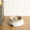 image:imageGibson Home Wags N Whiskers 3 Piece Elevated Pet Bowl Set 12oz Stainless Steel Dog amp Cat Bowl with PP Stand NonSlip Raised Feeder Food amp Water Station Dishwasher Safe BlueTaupe Curious Canines Bowl