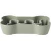image:imageGibson Home Wags N Whiskers 3 Piece Elevated Pet Bowl Set 12oz Stainless Steel Dog amp Cat Bowl with PP Stand NonSlip Raised Feeder Food amp Water Station Dishwasher Safe BlueGreen Curious Canines Bone Shaped Bowl