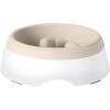 image:imageGibson Home Wags N Whiskers 3 Piece Elevated Pet Bowl Set 12oz Stainless Steel Dog amp Cat Bowl with PP Stand NonSlip Raised Feeder Food amp Water Station Dishwasher Safe BlueTaupe Curious Canines Bowl
