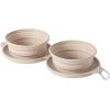 image:imageGibson Home Wags N Whiskers 3 Piece Elevated Pet Bowl Set 12oz Stainless Steel Dog amp Cat Bowl with PP Stand NonSlip Raised Feeder Food amp Water Station Dishwasher Safe BlueTaupe WanderHound 13