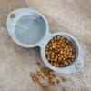 image:imageGibson Home Wags N Whiskers 3 Piece Elevated Pet Bowl Set 12oz Stainless Steel Dog amp Cat Bowl with PP Stand NonSlip Raised Feeder Food amp Water Station Dishwasher Safe BlueBlue WanderHound 118