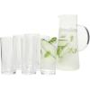 image:imageGibson Home Boozy Brunch 7 Piece Glass Pitcher amp Tumbler Set  15L Pitcher with Six 1314oz Tumblers Everyday Beverage amp Entertaining Drinkware Set Dishwasher SafeGlass Pitcher  Tumbler Set