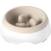 image:imageGibson Home Wags N Whiskers 3 Piece Elevated Pet Bowl Set 12oz Stainless Steel Dog amp Cat Bowl with PP Stand NonSlip Raised Feeder Food amp Water Station Dishwasher Safe BlueTaupe Curious Canines Bowl