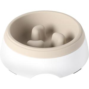 image:imageGibson Home Wags N Whiskers 3 Piece Elevated Pet Bowl Set 12oz Stainless Steel Dog amp Cat Bowl with PP Stand NonSlip Raised Feeder Food amp Water Station Dishwasher Safe BlueTaupe Curious Canines Bowl