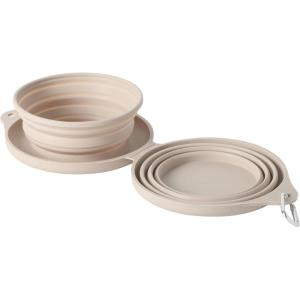 image:imageGibson Home Wags N Whiskers 3 Piece Elevated Pet Bowl Set 12oz Stainless Steel Dog amp Cat Bowl with PP Stand NonSlip Raised Feeder Food amp Water Station Dishwasher Safe BlueTaupe WanderHound 13