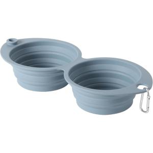 image:imageGibson Home Wags N Whiskers 3 Piece Elevated Pet Bowl Set 12oz Stainless Steel Dog amp Cat Bowl with PP Stand NonSlip Raised Feeder Food amp Water Station Dishwasher Safe BlueBlue WanderHound 118
