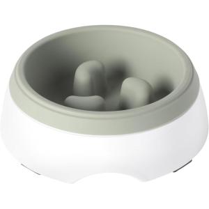image:imageGibson Home Wags N Whiskers 3 Piece Elevated Pet Bowl Set 12oz Stainless Steel Dog amp Cat Bowl with PP Stand NonSlip Raised Feeder Food amp Water Station Dishwasher Safe BlueGreen Curious Canines Bowl