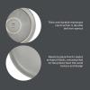 image:imageGibson Elite Midnight Lune Plates and Bowls Sets 12Piece Stoneware Dinnerware Sets Reactive Glaze Dish Set  BlueGrey Pasco