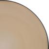 image:imageGibson Elite Midnight Lune Plates and Bowls Sets 12Piece Stoneware Dinnerware Sets Reactive Glaze Dish Set  BlueTaupe