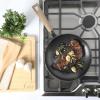 image:imageGibson Home Eaglestone Cast Iron Skillet 95 Preseason Pan  Blue Bakelight HandleTaupe