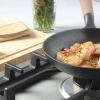 image:imageGibson Home Eaglestone Cast Iron Skillet 95 Preseason Pan  Blue Bakelight HandleTaupe