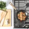 image:imageGibson Home Eaglestone Cast Iron Skillet 95 Preseason Pan  Blue Bakelight HandleTaupe