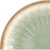 image:imageGibson Elite Bayou Moon Plates and Bowls Sets 16Piece White Matte Stoneware Dinnerware Sets Solid Color Reactive Glaze Dish SetLight Green Mayfair Bay
