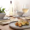 image:imageGibson Elite Coastal Forest Plates and Bowls Sets 12Piece Stoneware Dinnerware Sets Triple Reactive Glaze Dish Set  BlackLight GreyCream White Coastal Forest