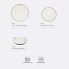 image:imageGibson Elite Coastal Forest Plates and Bowls Sets 12Piece Stoneware Dinnerware Sets Triple Reactive Glaze Dish Set  BlackWhite Northrock