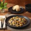 image:imageGibson Elite Pacifco Beach Plates and Bowls Sets 12Piece Stoneware Dinnerware Sets Reactive Glaze Dish Set  BlueBlack Pasco