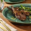 image:imageGibson Elite Pacifco Beach Plates and Bowls Sets 12Piece Stoneware Dinnerware Sets Reactive Glaze Dish Set  BlueGlossy Green Fern Canyon