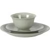 image:imageGibson Elite Pacifco Beach Plates and Bowls Sets 12Piece Stoneware Dinnerware Sets Reactive Glaze Dish Set  BlueGreen Port Barton