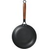 image:imageBabish 11 Inch Cast Iron Skillet with Wooden Handle PreSeasoned Nonstick Pan with Honeycomb Textured Cooking Surface Induction Oven Safe Skillet for Searing Frying Eggs Steak and Stir Fry95Inch Skillet