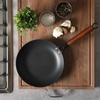 image:imageBabish 11 Inch Cast Iron Skillet with Wooden Handle PreSeasoned Nonstick Pan with Honeycomb Textured Cooking Surface Induction Oven Safe Skillet for Searing Frying Eggs Steak and Stir Fry95Inch Skillet