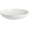 image:imageGibson Elite Bistro Fleur Plates and Bowls Sets 12Piece Stoneware Dinnerware Set for 4 Ivory White Scalloped Dish Set with Dinner Plates Salad Plates amp BowlsWhite Bone China