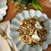 image:imageGibson Elite Bistro Fleur Plates and Bowls Sets 12Piece Stoneware Dinnerware Set for 4 Ivory White Scalloped Dish Set with Dinner Plates Salad Plates amp BowlsSage Blue Bistro Fleur