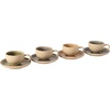 image:imageGibson Elite Bistro Fleur Plates and Bowls Sets 12Piece Stoneware Dinnerware Set for 4 Ivory White Scalloped Dish Set with Dinner Plates Salad Plates amp BowlsAssorted Color Manila Bay Cup  Saucer