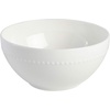 image:imageGibson Elite Bistro Fleur Plates and Bowls Sets 12Piece Stoneware Dinnerware Set for 4 Ivory White Scalloped Dish Set with Dinner Plates Salad Plates amp BowlsWhite Bone China