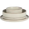 image:imageGibson Elite Bistro Fleur Plates and Bowls Sets 12Piece Stoneware Dinnerware Set for 4 Ivory White Scalloped Dish Set with Dinner Plates Salad Plates amp BowlsCream White Gelston