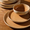 image:imageGibson Elite Bistro Fleur Plates and Bowls Sets 12Piece Stoneware Dinnerware Set for 4 Ivory White Scalloped Dish Set with Dinner Plates Salad Plates amp BowlsOrange Manila Bay