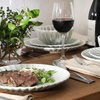 image:imageGibson Elite Bistro Fleur Plates and Bowls Sets 12Piece Stoneware Dinnerware Set for 4 Ivory White Scalloped Dish Set with Dinner Plates Salad Plates amp BowlsSage Green Peach Orchard