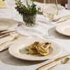 image:imageBloomhouse  2 Time Oprahs Favorite Things  Made in Portugal Hand Painted Dinnerware Set  Porto Petals 12 Piece Service for 4 Floral Plates and Bowls Set  Green OrchidLilly Cream Dinner Plates
