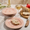 image:imageBloomhouse  2 Time Oprahs Favorite Things  Made in Portugal Hand Painted Dinnerware Set  Porto Petals 12 Piece Service for 4 Floral Plates and Bowls Set  Green OrchidLilly Cream Salad Plates
