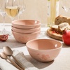 image:imageBloomhouse  2 Time Oprahs Favorite Things  Made in Portugal Hand Painted Dinnerware Set  Porto Petals 12 Piece Service for 4 Floral Plates and Bowls Set  Green OrchidBlush Pink Cereal Bowls