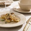 image:imageBloomhouse  2 Time Oprahs Favorite Things  Made in Portugal Hand Painted Dinnerware Set  Porto Petals 12 Piece Service for 4 Floral Plates and Bowls Set  Green OrchidLilly Cream 12pc Dinnerware