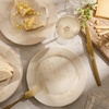 image:imageBloomhouse  2 Time Oprahs Favorite Things  Made in Portugal Hand Painted Dinnerware Set  Porto Petals 12 Piece Service for 4 Floral Plates and Bowls Set  Green OrchidBlush Pink Salad Plates