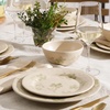 image:imageBloomhouse  2 Time Oprahs Favorite Things  Made in Portugal Hand Painted Dinnerware Set  Porto Petals 12 Piece Service for 4 Floral Plates and Bowls Set  Green OrchidGreen Orchid 12pc Dinnerware