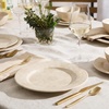 image:imageBloomhouse  2 Time Oprahs Favorite Things  Made in Portugal Hand Painted Dinnerware Set  Porto Petals 12 Piece Service for 4 Floral Plates and Bowls Set  Green OrchidLilly Cream 12pc Dinnerware