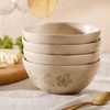 image:imageBloomhouse  2 Time Oprahs Favorite Things  Made in Portugal Hand Painted Dinnerware Set  Porto Petals 12 Piece Service for 4 Floral Plates and Bowls Set  Green OrchidGreen Orchid Cereal Bowls