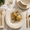 image:imageBloomhouse  2 Time Oprahs Favorite Things  Made in Portugal Hand Painted Dinnerware Set  Porto Petals 12 Piece Service for 4 Floral Plates and Bowls Set  Green OrchidLilly Cream 12pc Dinnerware