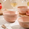 image:imageBloomhouse  2 Time Oprahs Favorite Things  Made in Portugal Hand Painted Dinnerware Set  Porto Petals 12 Piece Service for 4 Floral Plates and Bowls Set  Green OrchidBlush Pink Cereal Bowls