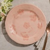 image:imageBloomhouse  2 Time Oprahs Favorite Things  Made in Portugal Hand Painted Dinnerware Set  Porto Petals 12 Piece Service for 4 Floral Plates and Bowls Set  Green OrchidLilly Cream Salad Plates