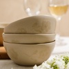 image:imageBloomhouse  2 Time Oprahs Favorite Things  Made in Portugal Hand Painted Dinnerware Set  Porto Petals 12 Piece Service for 4 Floral Plates and Bowls Set  Green OrchidLilly Cream Cereal Bowls