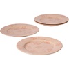 image:imageBloomhouse  2 Time Oprahs Favorite Things  Made in Portugal Hand Painted Dinnerware Set  Porto Petals 12 Piece Service for 4 Floral Plates and Bowls Set  Green OrchidBlush Pink Dinner Plates