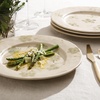 image:imageBloomhouse  2 Time Oprahs Favorite Things  Made in Portugal Hand Painted Dinnerware Set  Porto Petals 12 Piece Service for 4 Floral Plates and Bowls Set  Green OrchidGreen Orchid Dinner Plates